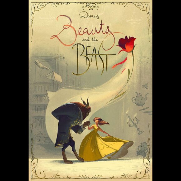 Other - Aesthetic Wall Art Bedroom Fairytale Poster Beauty And The Beast Movie Poster Vi